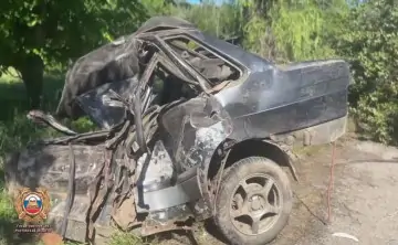 Водитель не справился с управлением. Фото отдела пропаганды Госавтоинспекции по Ростовской области