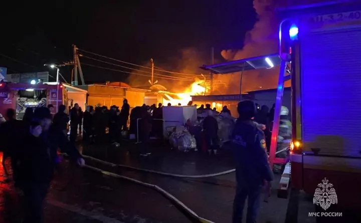 Масштабы пожара. Фото пресс-службы МЧС