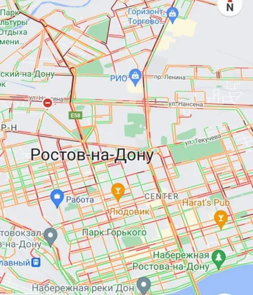 Пробки в Ростове