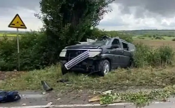 Фото с места ДТП отдела пропаганды УГИБДД по Ростовской области