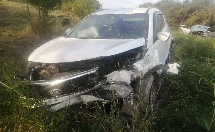 Фото с места ДТП отдела пропаганды УГИБДД по Ростовской области