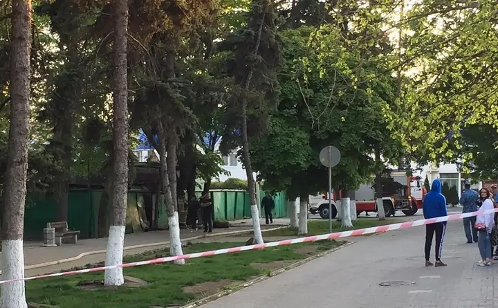 Фото с места пожара donnews.ru