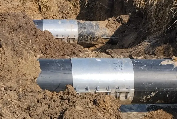 Отремонтированный водовод. Фото из telegram-канала Ирины Полищук.