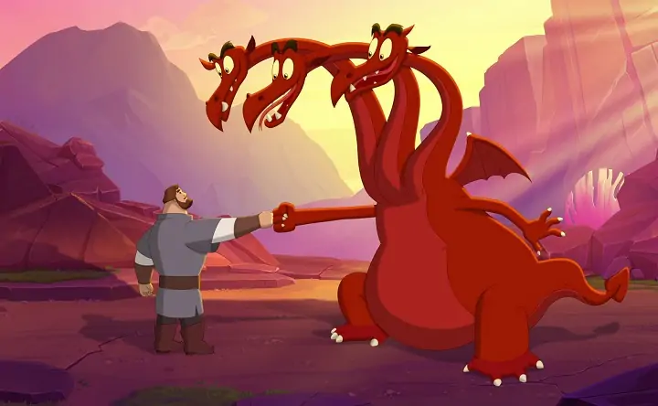 Кадр из фильма «Три богатыря и Пуп Земли». Фото предоставлено пресс-службой кинотеатра