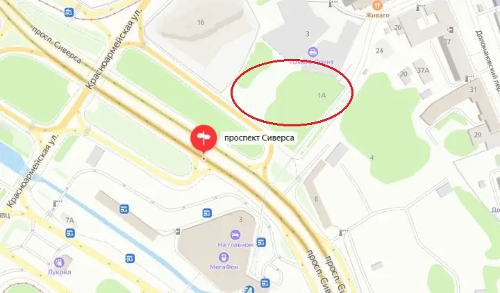 Месторасположение парка «Сохум»