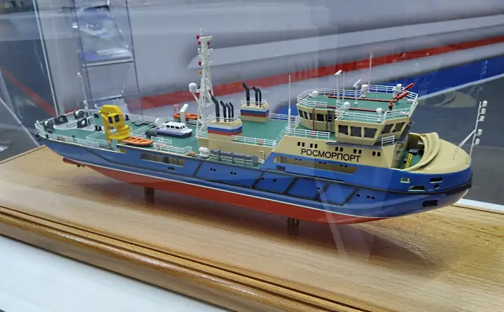 Мелкоседящий ледокол проекта 22740М. Фото Олег Гненной для korabel.ru