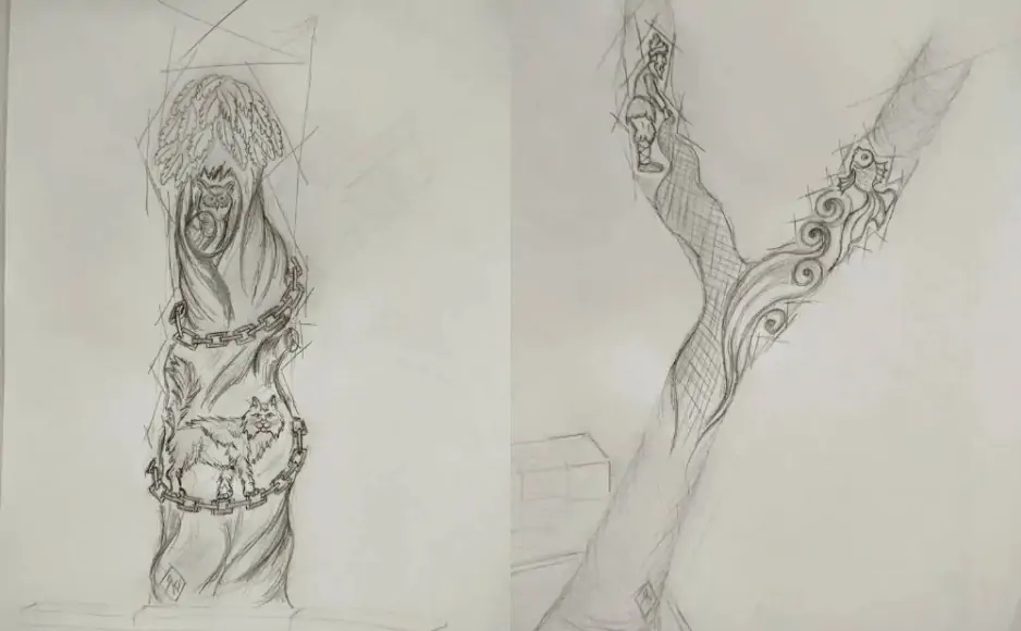 Эскизы будущих композиций. Фото из Telegram-канала Александра Скрябина