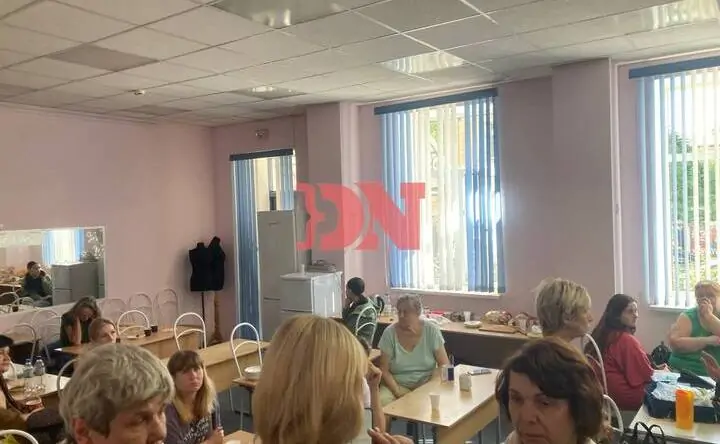 Пункт временного размещения в школе №50. Фото donnews.ru