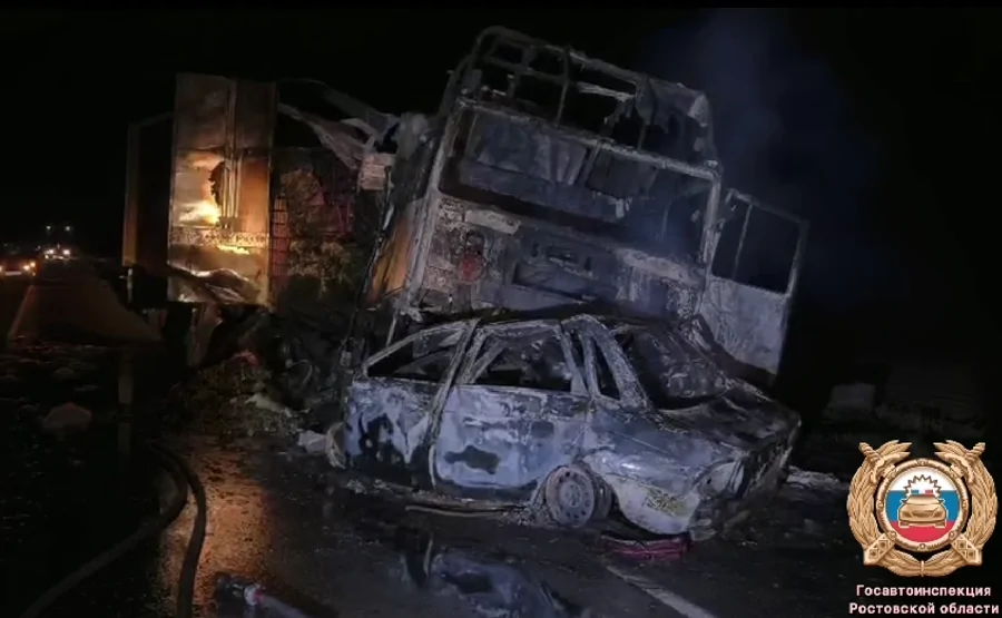 ДТП в Шолоховском районе. Фото Госавтоинспекции Ростовской области