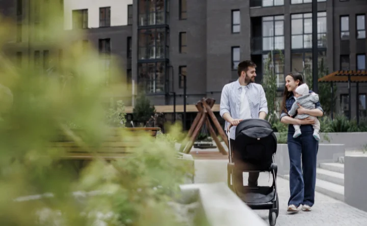 Жители ЖК «Измаильский». Фото предоставлено пресс-службой СЗ «Альянс»