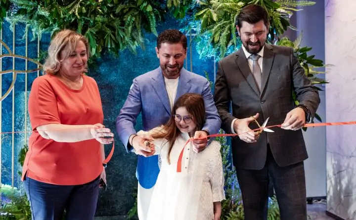 Андрей Чайка с дочкой и Максим Папушенко