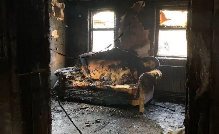 Фото с места пожара ГУ МЧС России по Ростовской области
