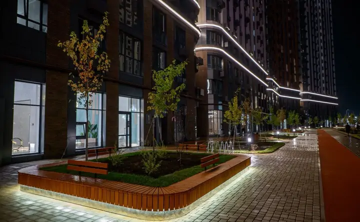 Двор ЖК «Левобережье», фото ГК «ЮгСтройИнвест»