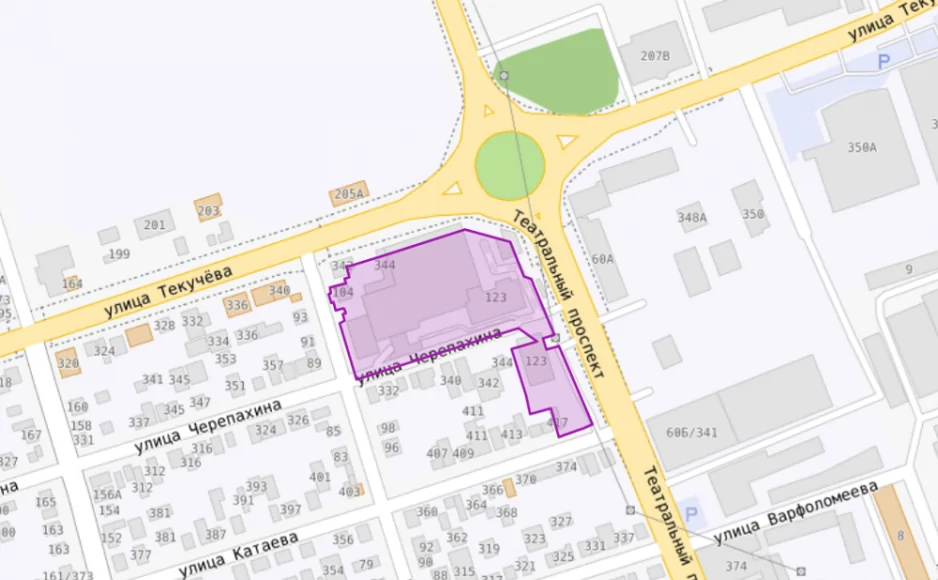 Участок на кадастровой карте