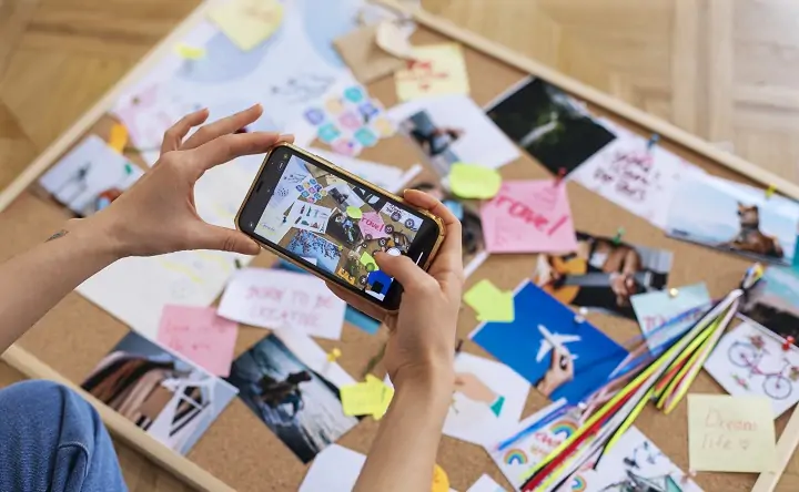 Скетчбук с билетами и фото, ru.freepik.com