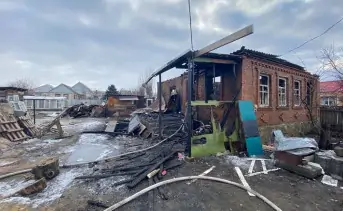 Фото с места пожара пресс-службы Следственного комитета по Ростовской области